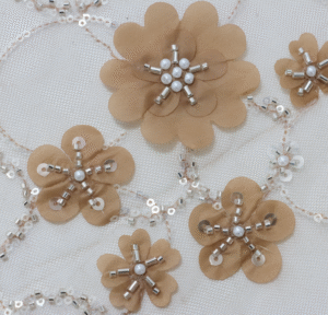 Bead tube + 3D flower