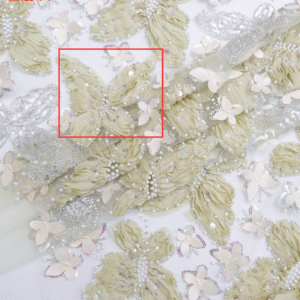 Bead tube + pleated flower